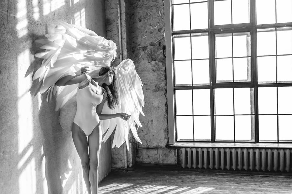 Angel Wings Ethereal Light by Alexander Yakovlev — canvas wall art