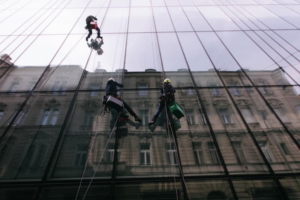 Reflected City Cleaners by Farid Kazamil — canvas wall art