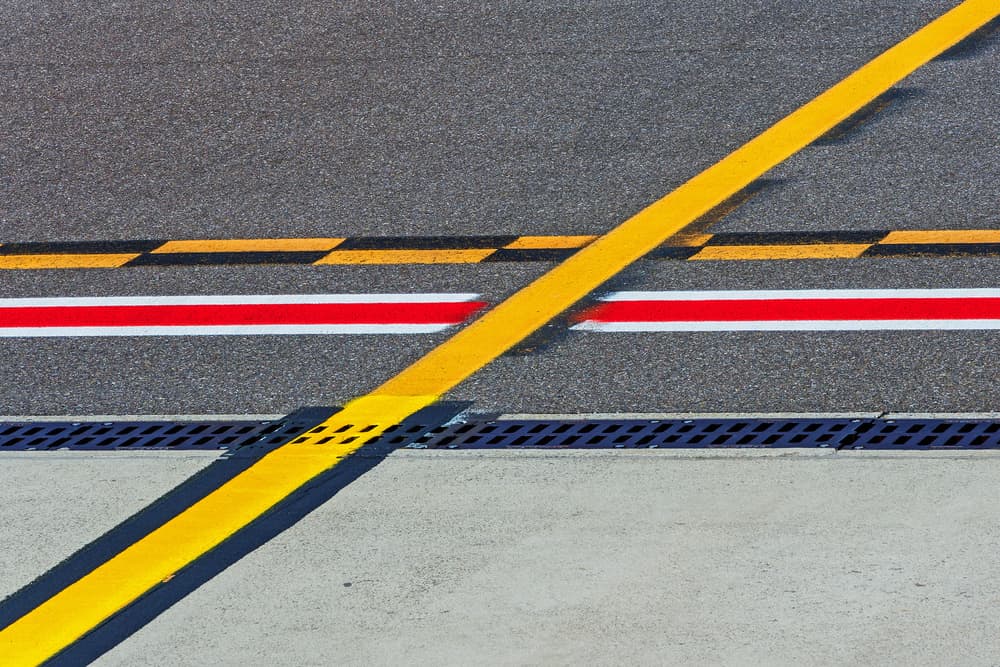 Racing Track Markings by Henk van Maastricht — canvas wall art
