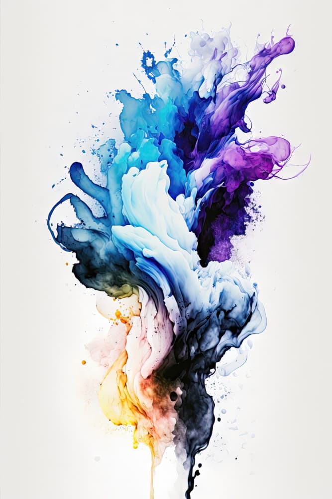 Dynamic Color Explosion by Mauro — canvas wall art