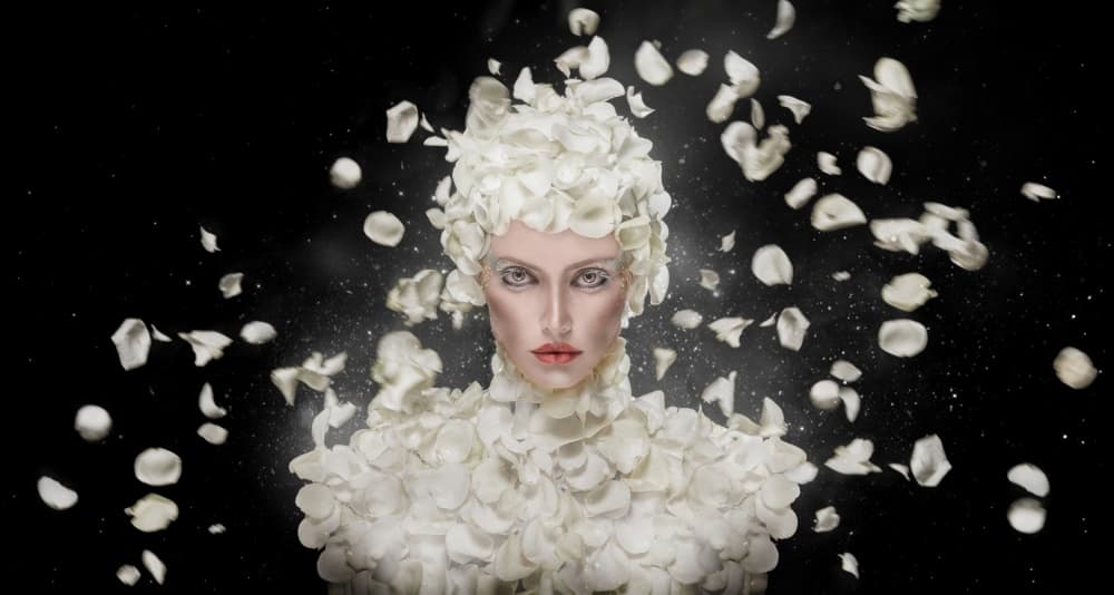 Ethereal Petal Woman by See Plus — canvas wall art