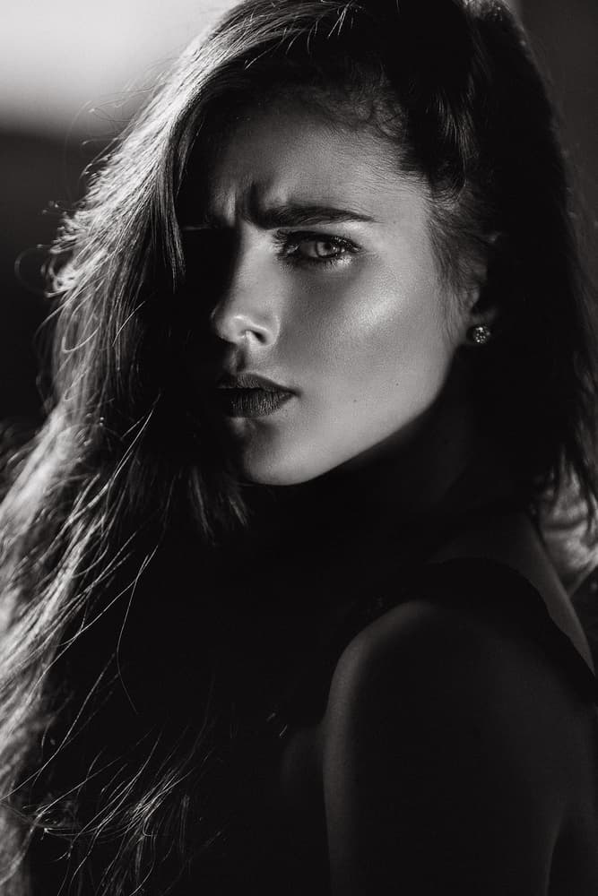 Intense Gaze Woman by Martin Krystynek MQEP — canvas wall art