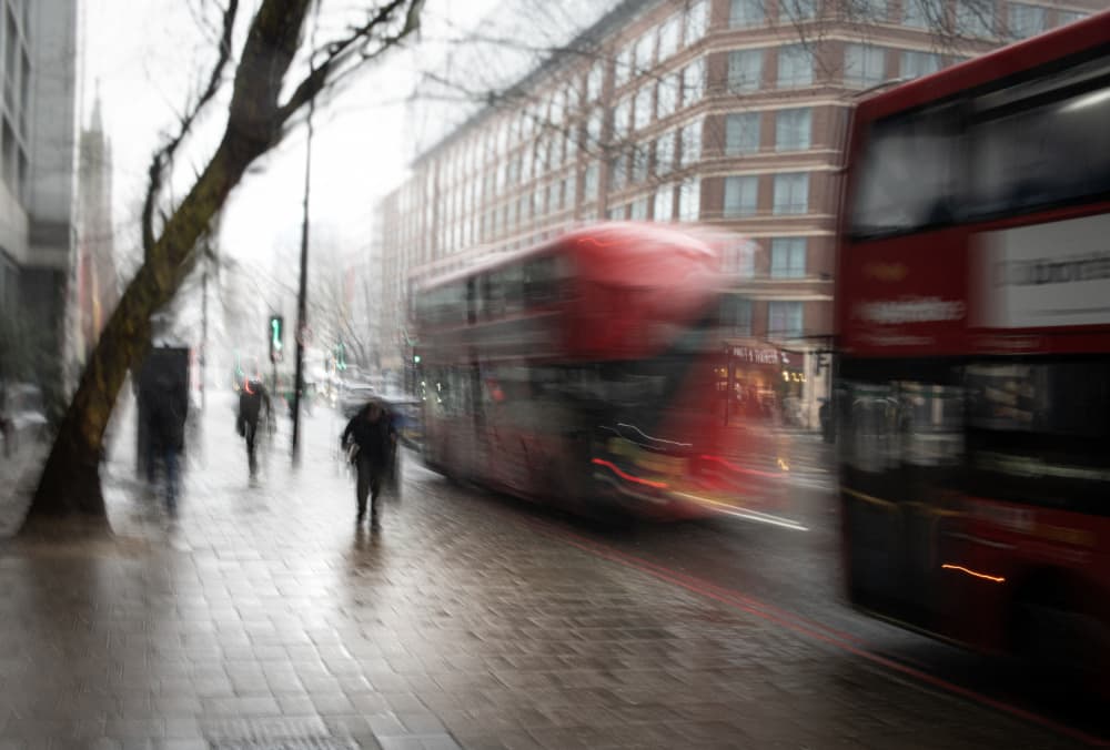 Motion Blur City Street by Amer Jassim — canvas wall art