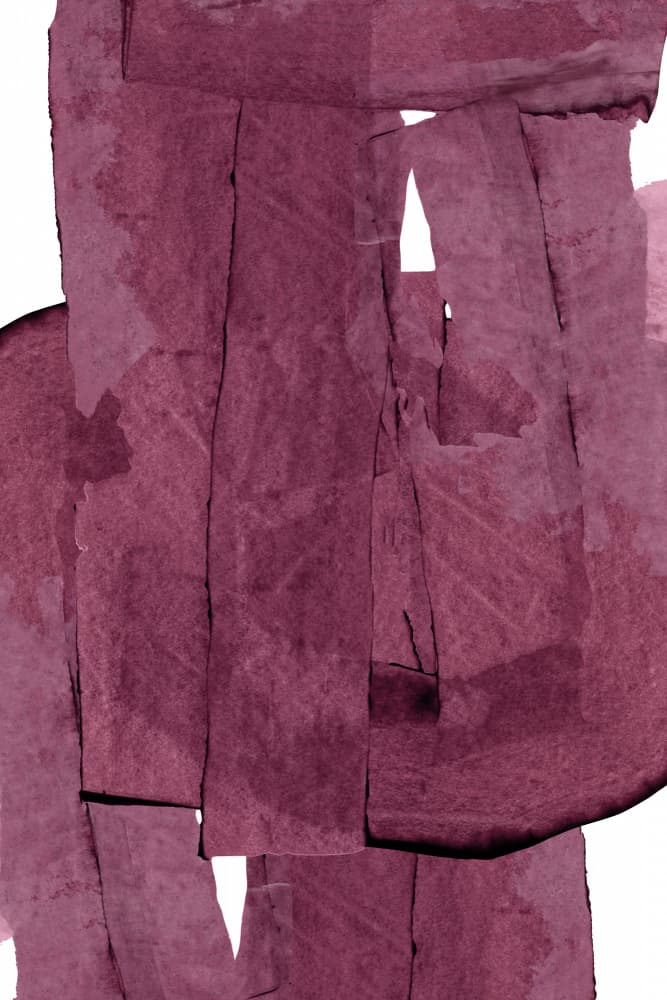 Deep Plum Abstract by cartissi — canvas wall art