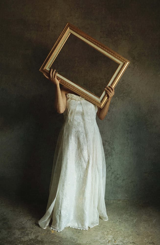 Golden Frame Mystery by Nick Amanda — canvas wall art