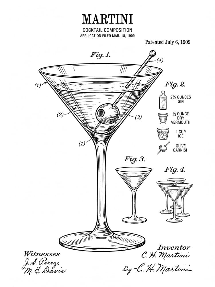 Martini Cocktail Patent