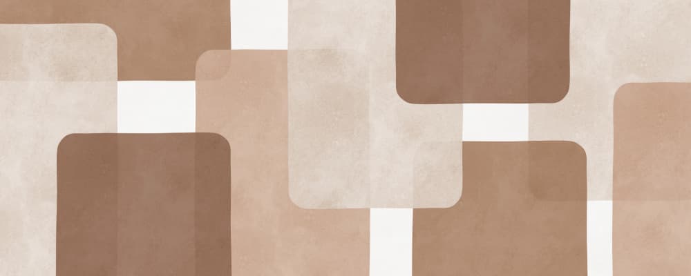Earthy Geometric Shapes by Vitor Costa — canvas wall art