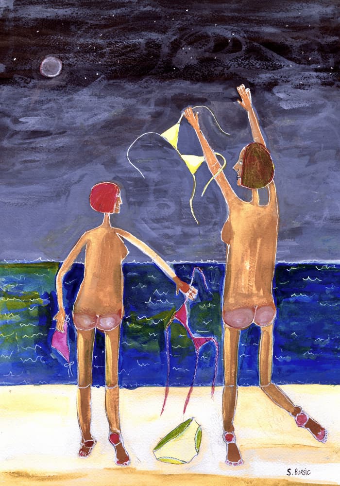 Nudies by Sharyn Bursic — canvas wall art