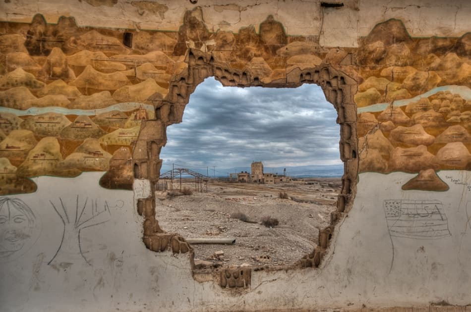 Through the Hole by Ronen Rosenblatt — canvas wall art