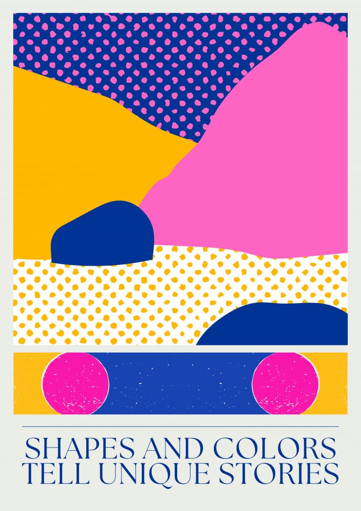 Abstract Color Story by RS LAB STUDIO — canvas wall art