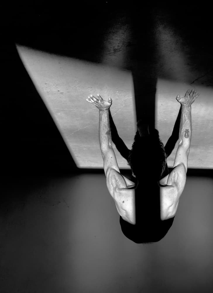 Upward Reach Shadow Play by Davide Barzaghi — canvas wall art