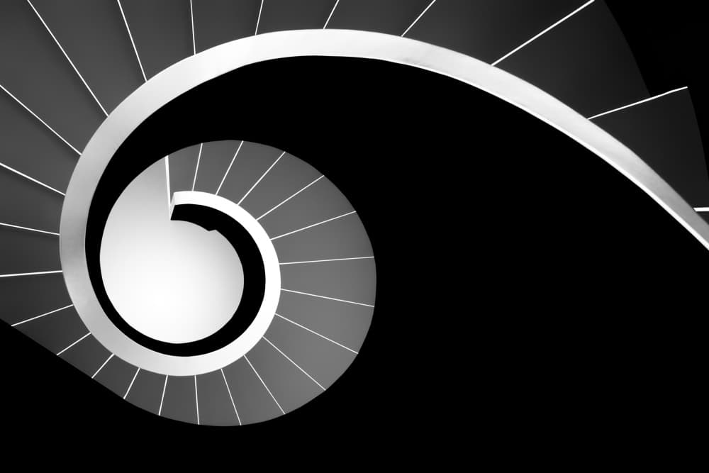 Abstract Spiral Staircase by Paulo Abrantes — canvas wall art