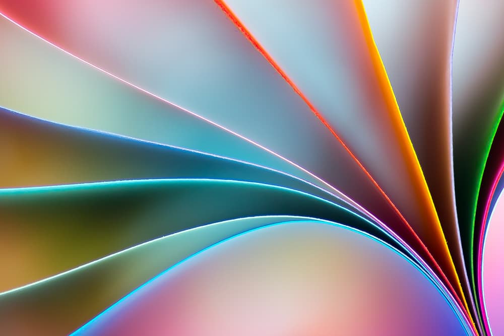 Vibrant Color Curves by Mazin alrasheed alzain — canvas wall art