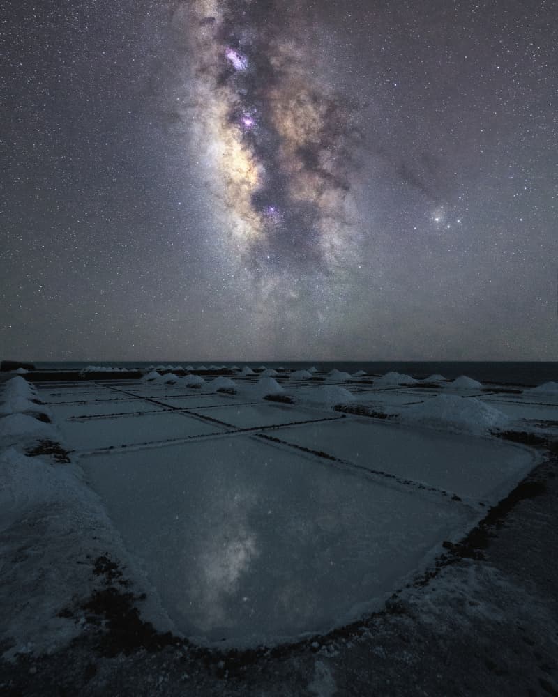 Starry Salt Flats Reflection by Jose Parejo — canvas wall art