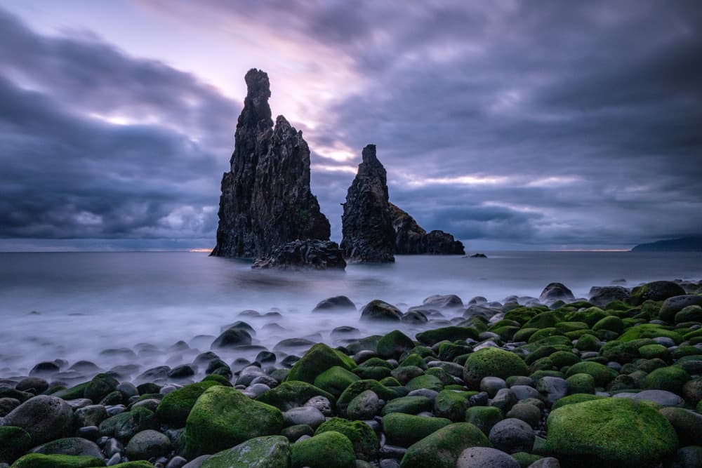 Sea Stacks Twilight by Joško Šimic — canvas wall art