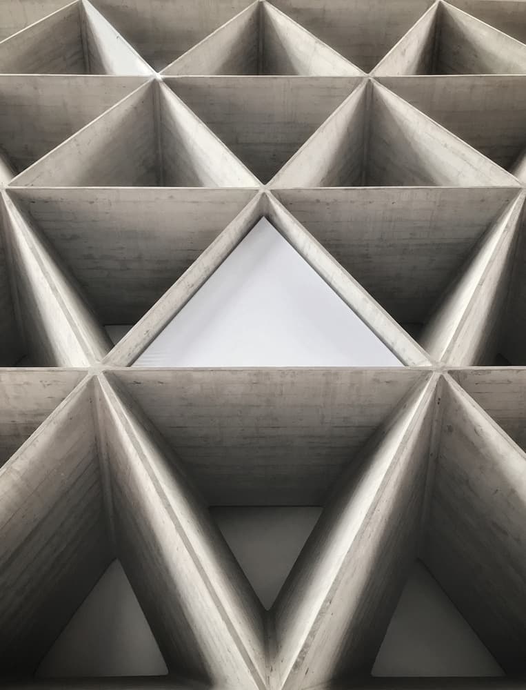 Modern Concrete Triangles by Alexej Schulz — canvas wall art