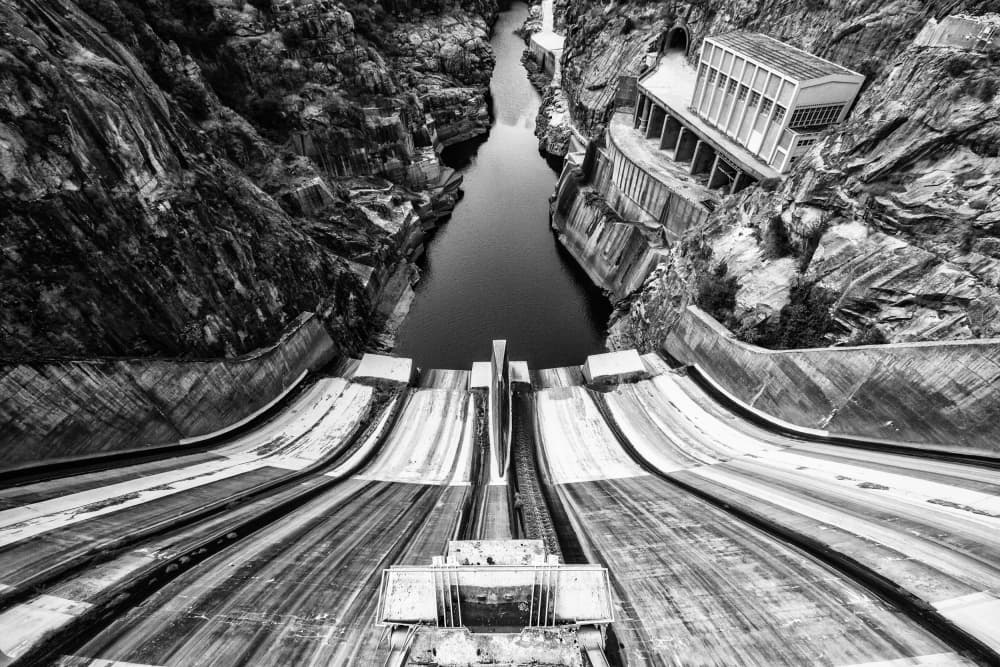 Grand Industrial Dam by Filipe P Neto — canvas wall art