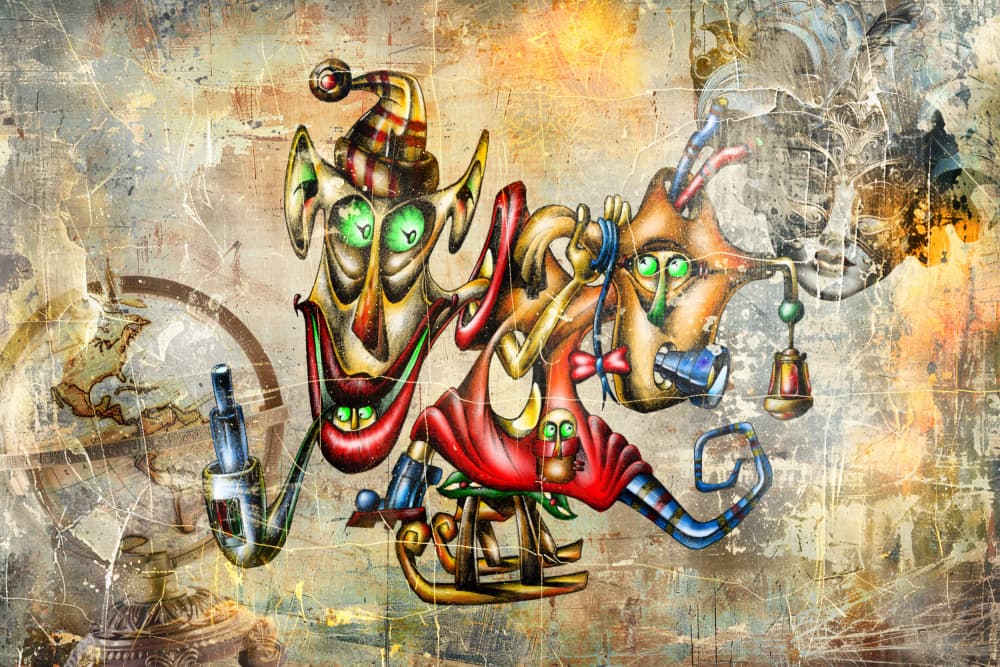 Whimsical Steampunk Characters by Rafal Kulik — canvas wall art