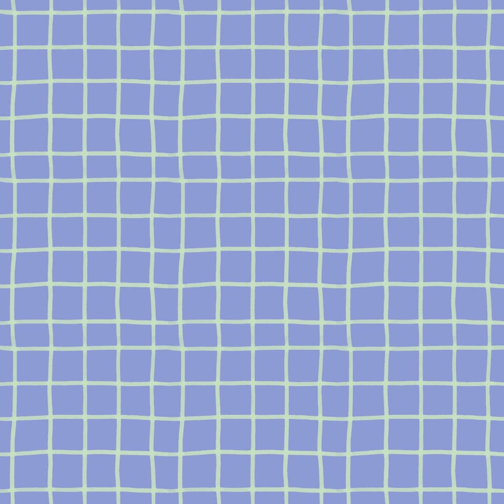 Purple Handdrawn Grid by Charlotte Trudgett — canvas wall art