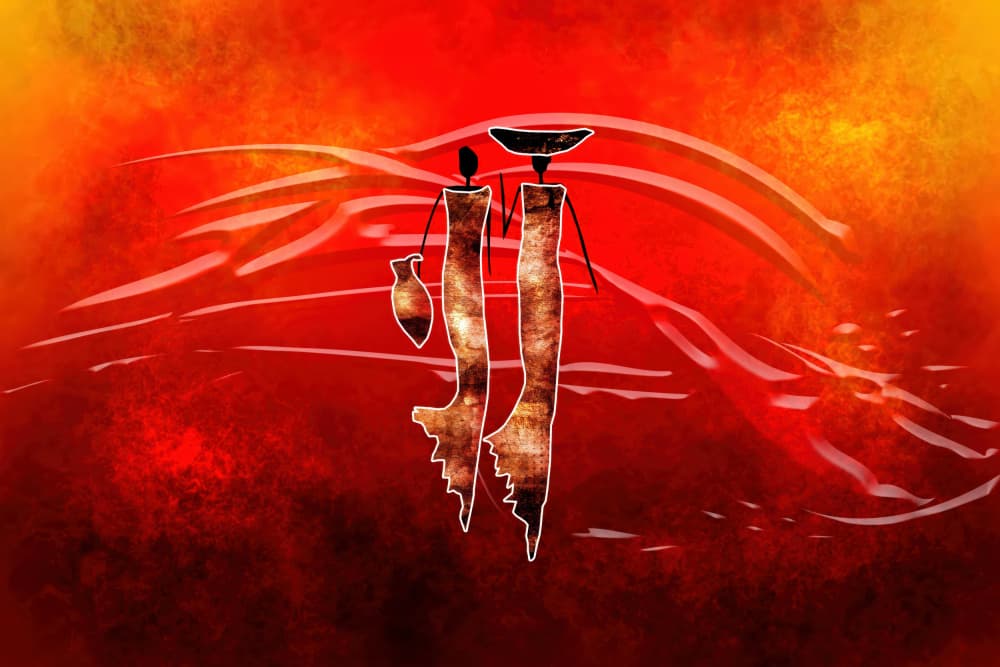 African Tribal Journey by Rafal Kulik — canvas wall art