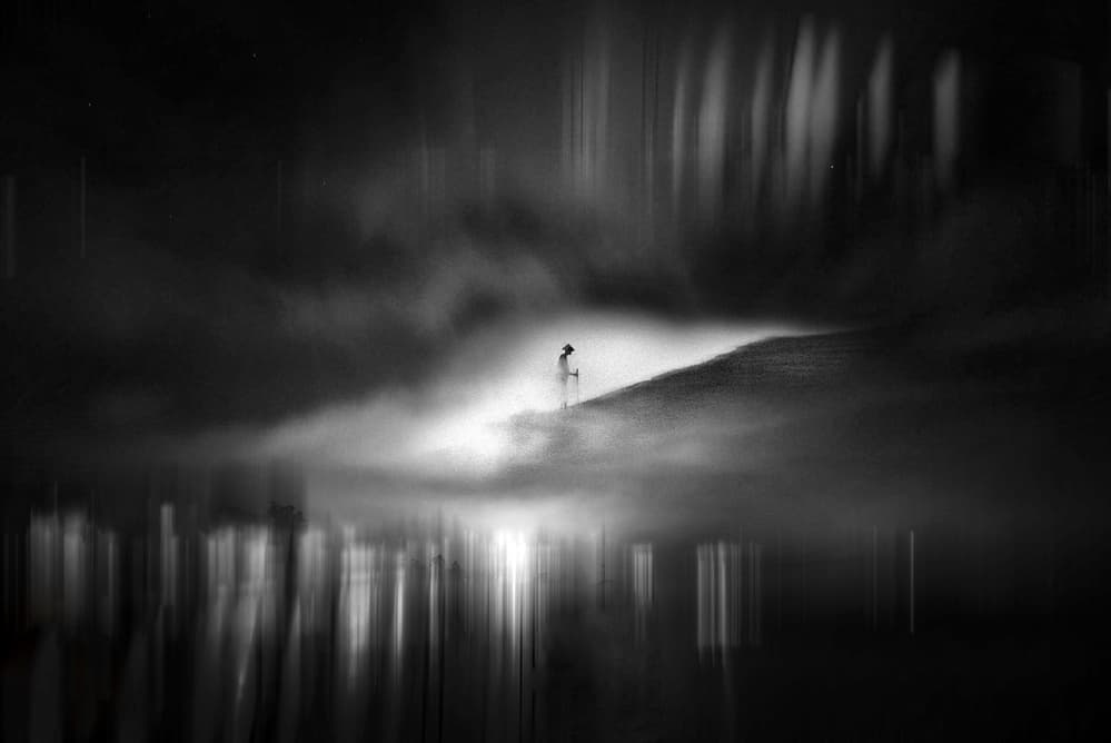 Misty Night Reflections by Antonyus Bunjamin (Abe) — canvas wall art