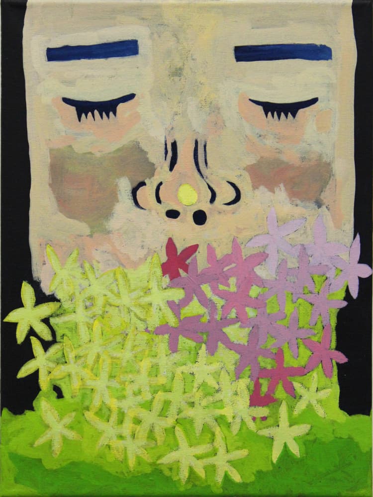 Tranquil Flower Beard by Fedele Frost — canvas wall art