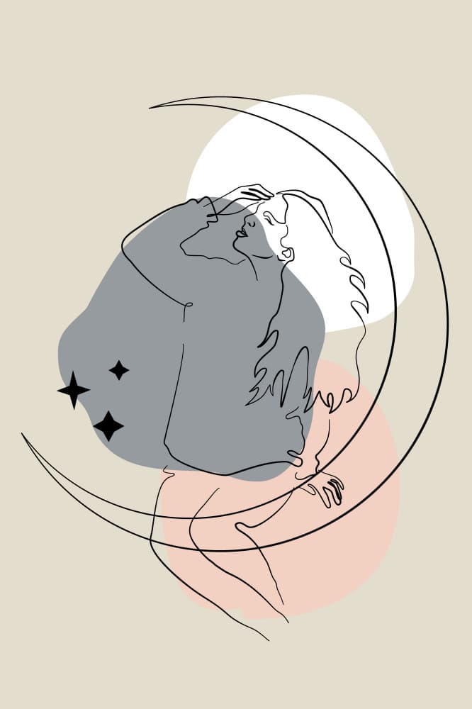 Celestial Woman by Anna Rose — canvas wall art