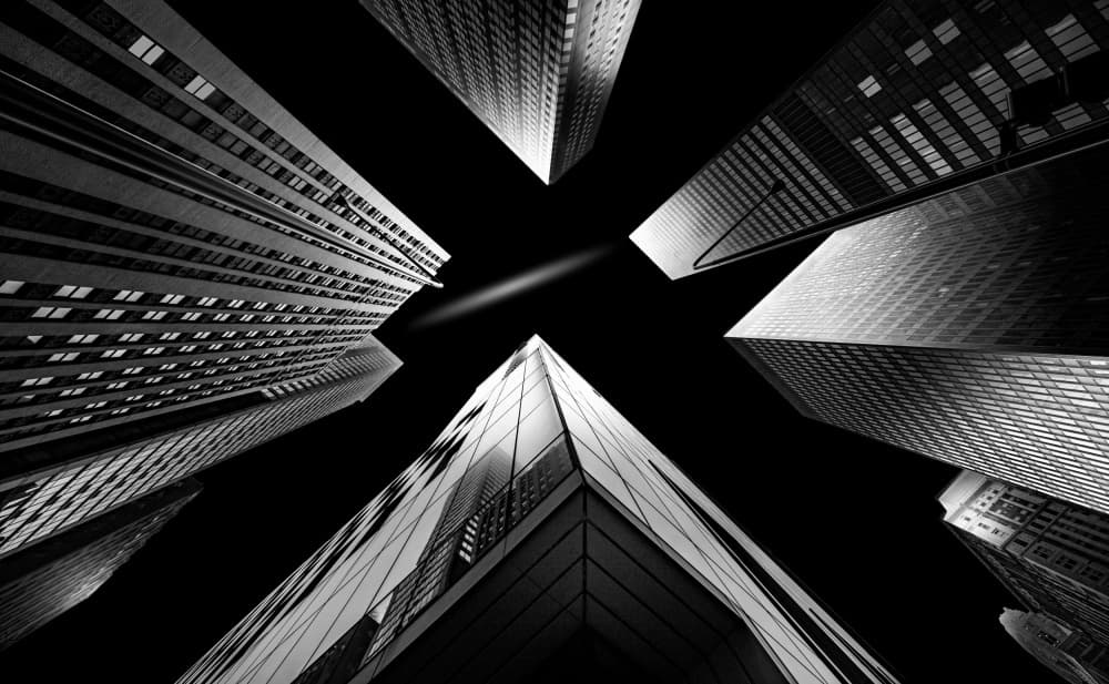 Skyscraper Geometry by Mei Zhang APA — canvas wall art