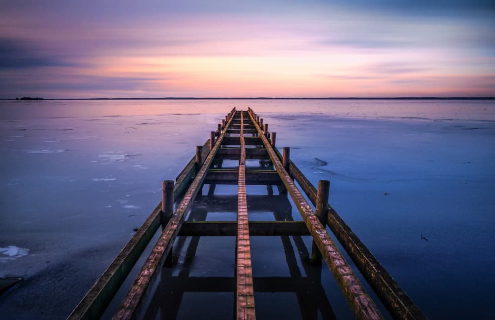 Frozen Lake Twilight by Hans Günther — canvas wall art