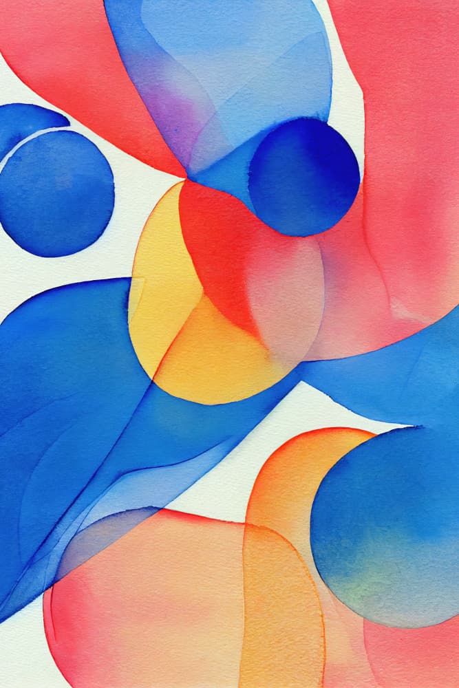 Fluid Abstract Colors by Mauro — canvas wall art