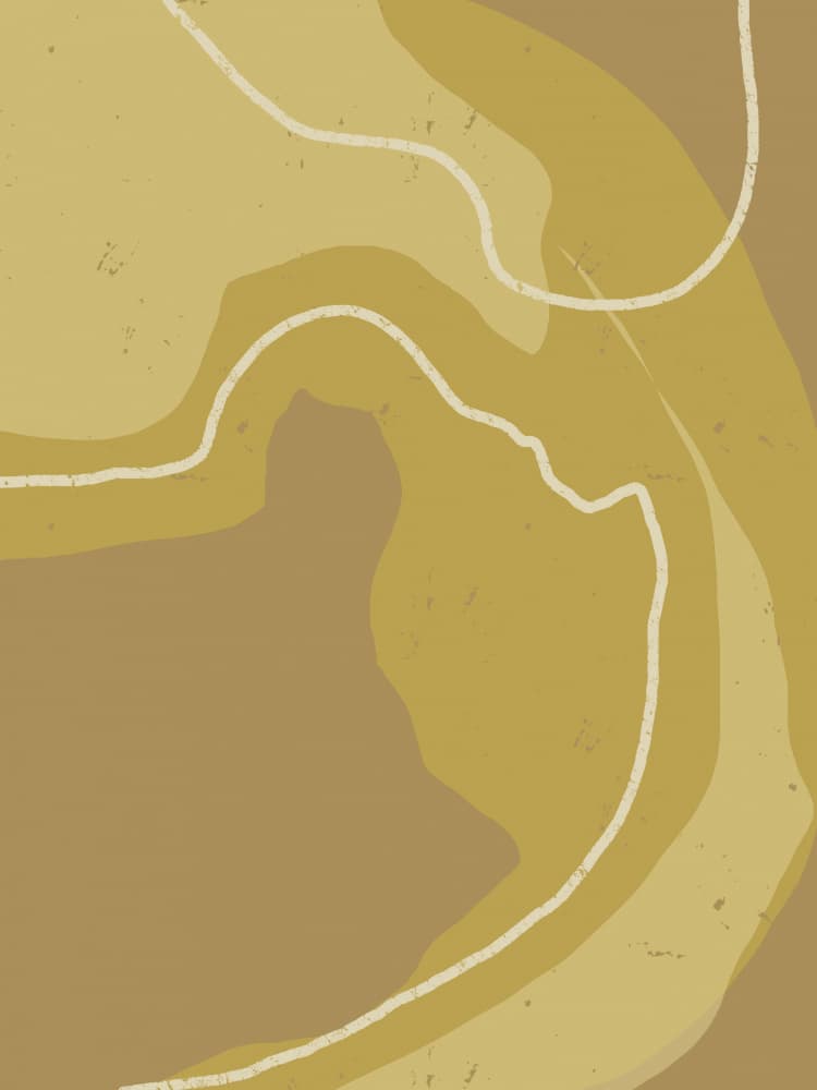 Flowing Desert Tones by Yuli Saputra — canvas wall art