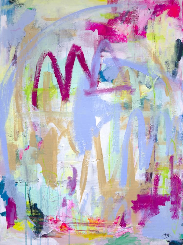 Vibrant Abstract Movement by Tove Höglund — canvas wall art