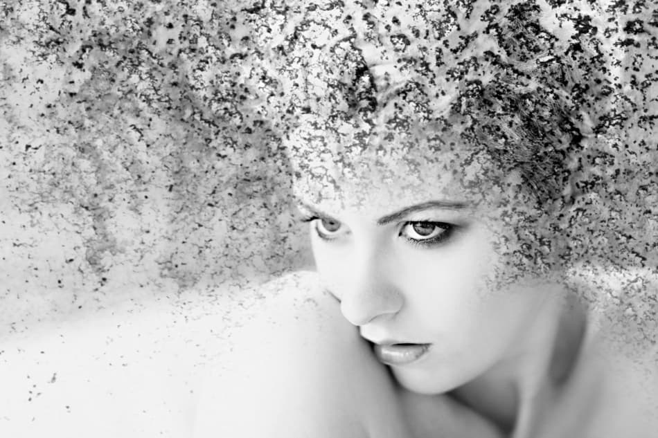 Ephemeral Woman Portrait by Mel Brackstone — canvas wall art