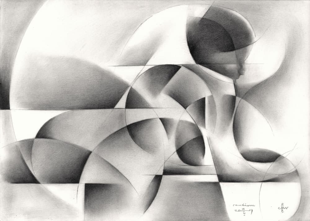 Abstract Geometric Figure by Corné Akkers — canvas wall art
