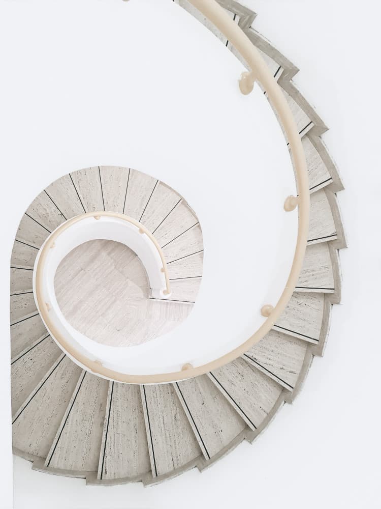 Spiral Staircase Elegance by Asmaa ElTouny — canvas wall art