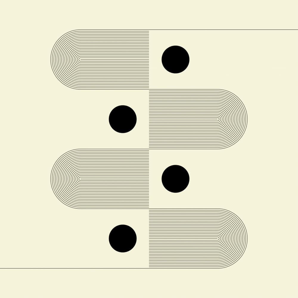 Geometric Dot Flow by Nilesh Kulkarni — canvas wall art