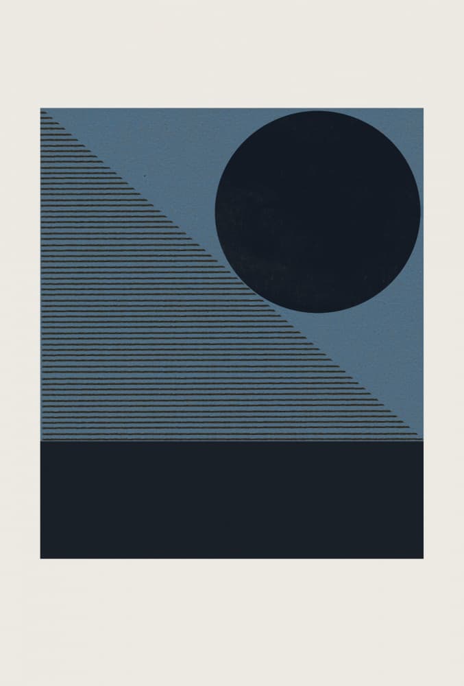 Geometric Dusk by THE MIUUS STUDIO — canvas wall art