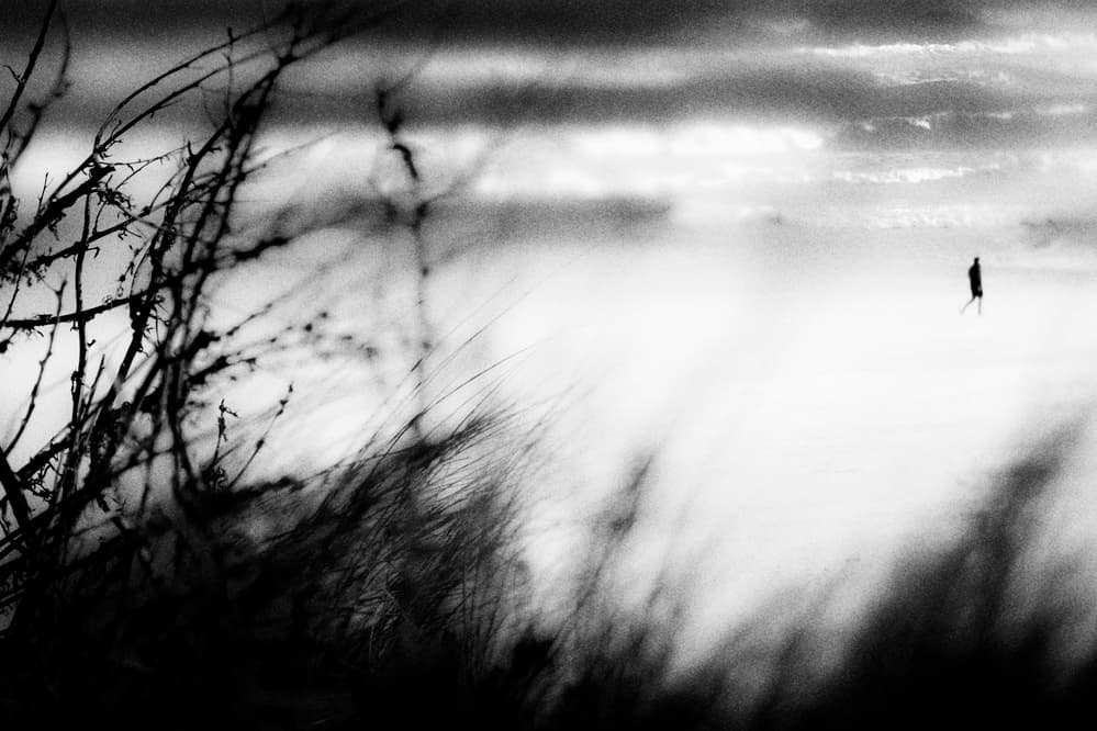 Misty Solitary Figure by Rui Correia — canvas wall art