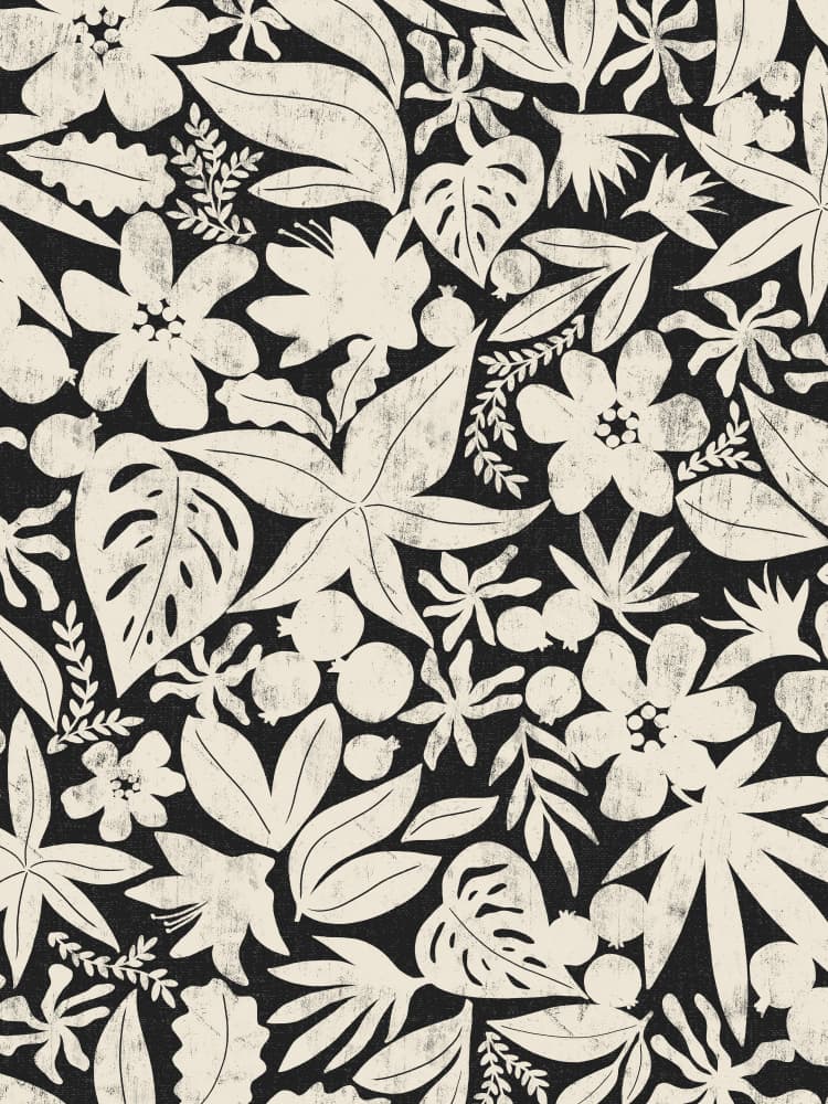 Bold Botanical Pattern by Dana Ďuričeková — canvas wall art