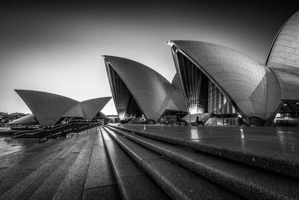 Sydney Opera House Night by Tim Fan — canvas wall art