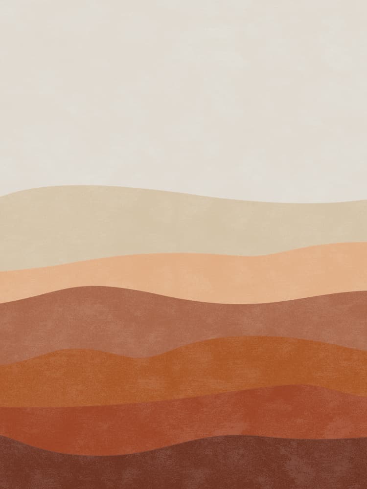 Desert Ombre Layers by Karen Menzenbach — canvas wall art