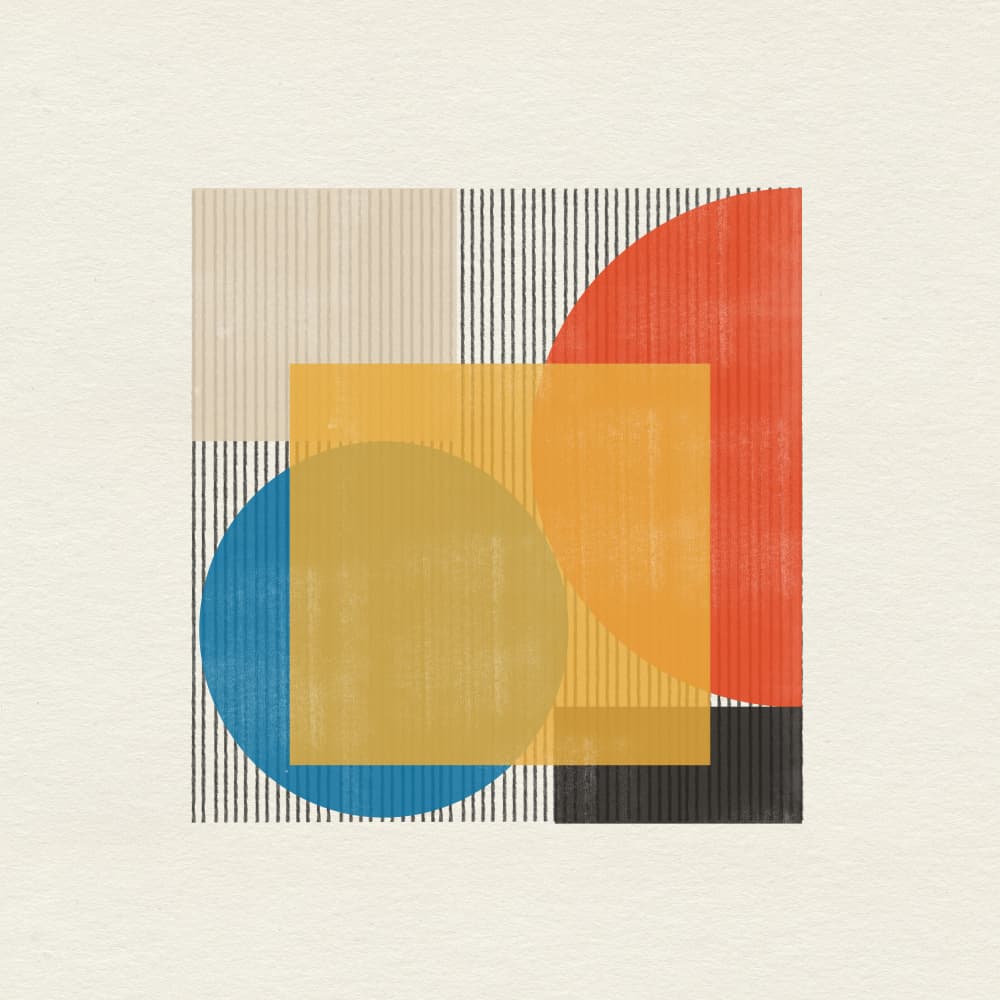 Geometric Harmony by THE MIUUS STUDIO — canvas wall art