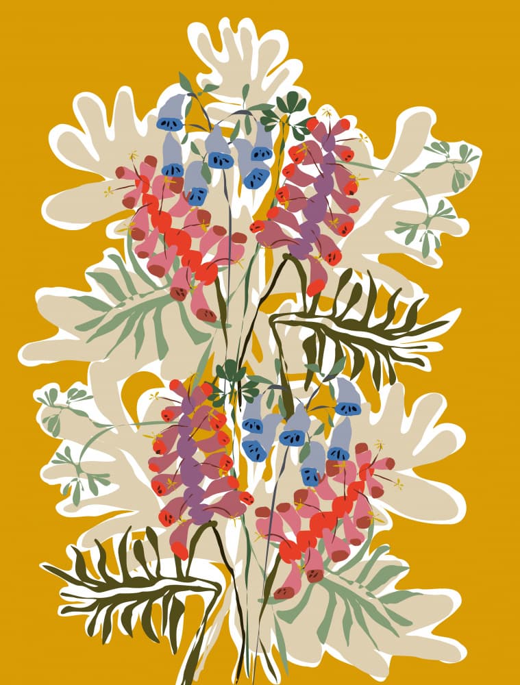Vibrant Floral Bouquet by Annick — canvas wall art