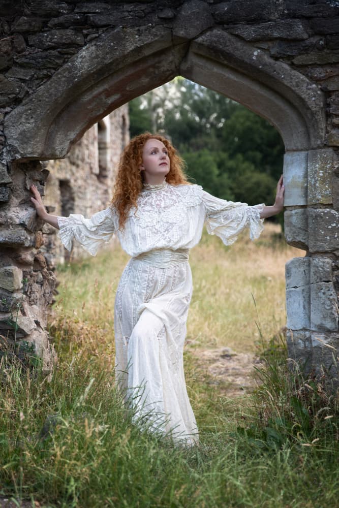 Redhead in Old Archway by Jan Slotboom — canvas wall art