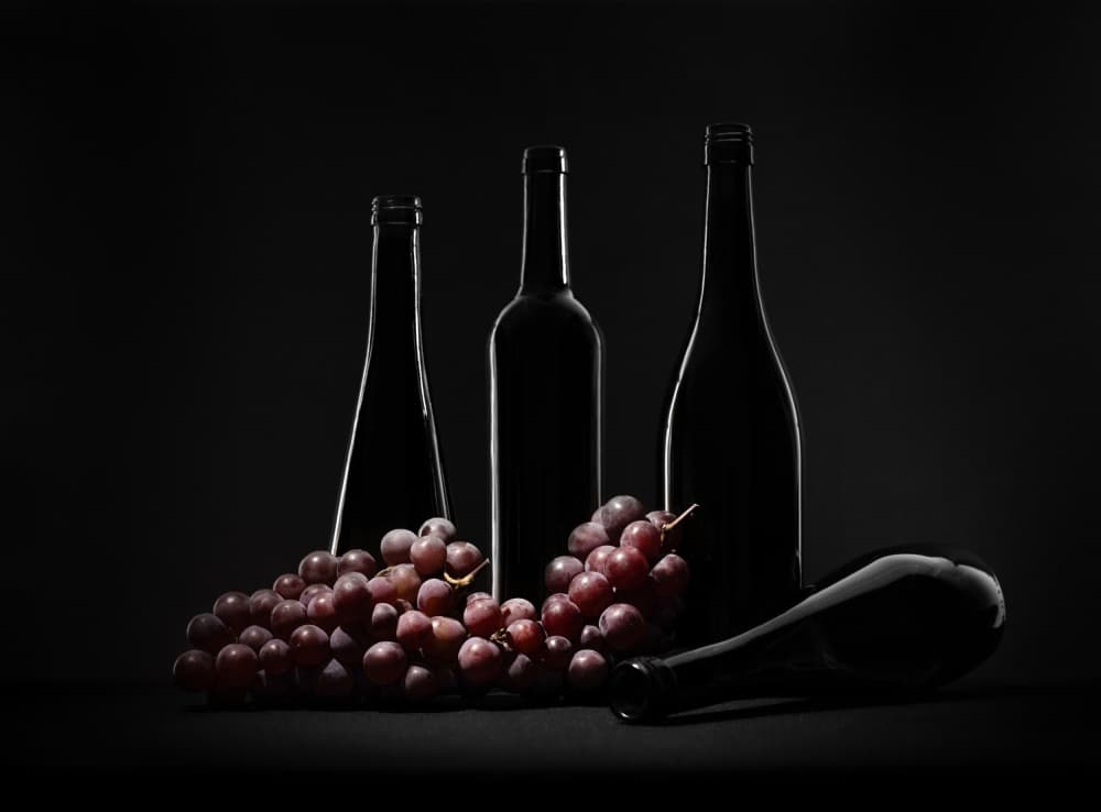 Dark Wine Still Life by Margareth Perfoncio — canvas wall art