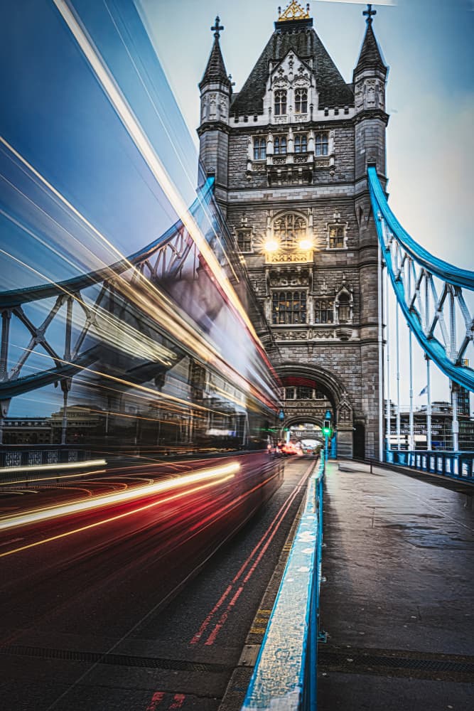 Tower Bridge Night Lights by Robbert Ladan — canvas wall art