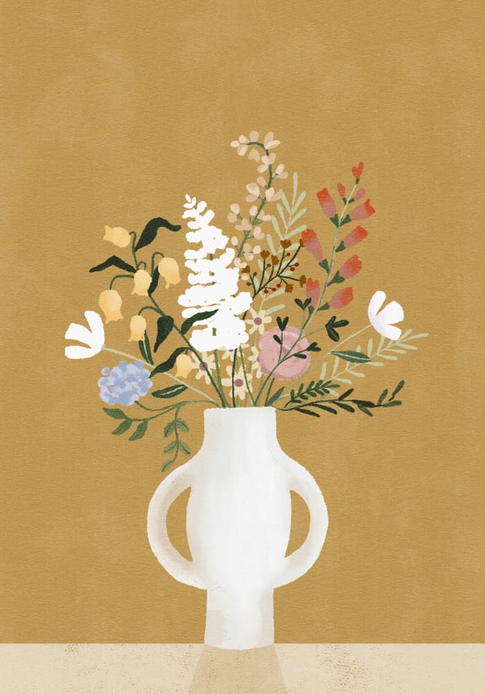 Autumn Bouquet by Goed Blauw — canvas wall art