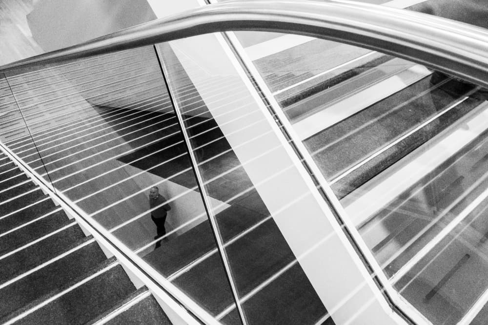 Abstract Staircase Walker by Fernando Coelho — canvas wall art