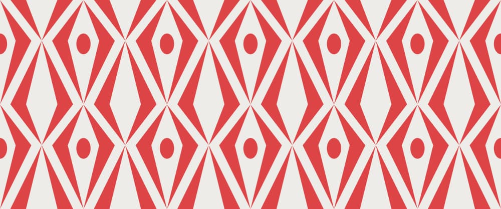 Vibrant Red Geometry by Annick — canvas wall art