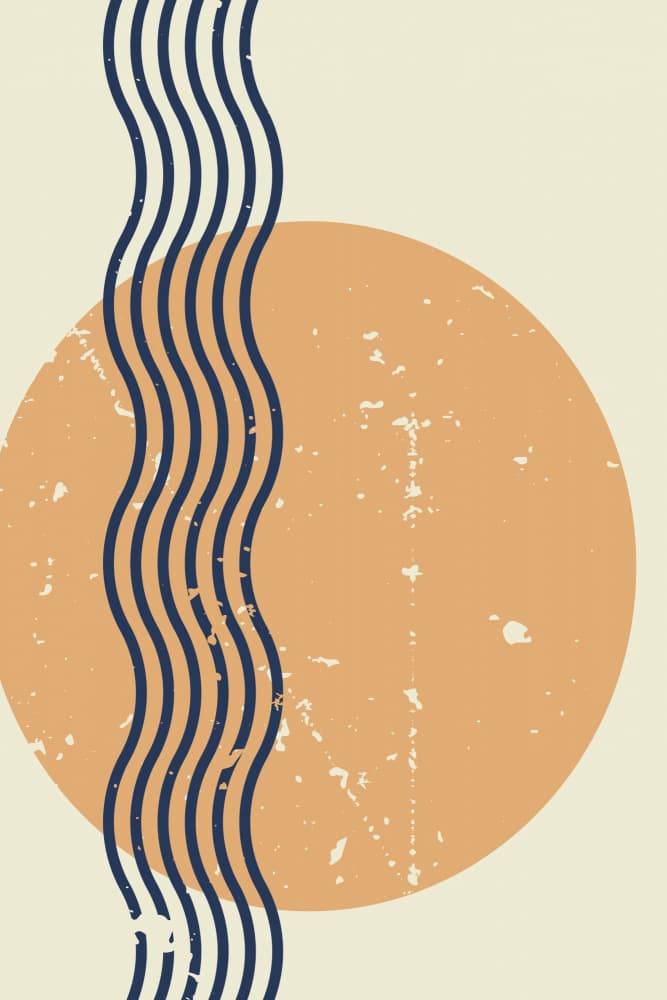Abstract Sun Waves by jay stanley — canvas wall art
